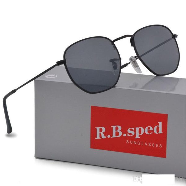 

brand designer geometry sunglasses women men uv400 lens sun glasses mens alloys frame eyeglasses oculos de sol with brown cases and box, White;black