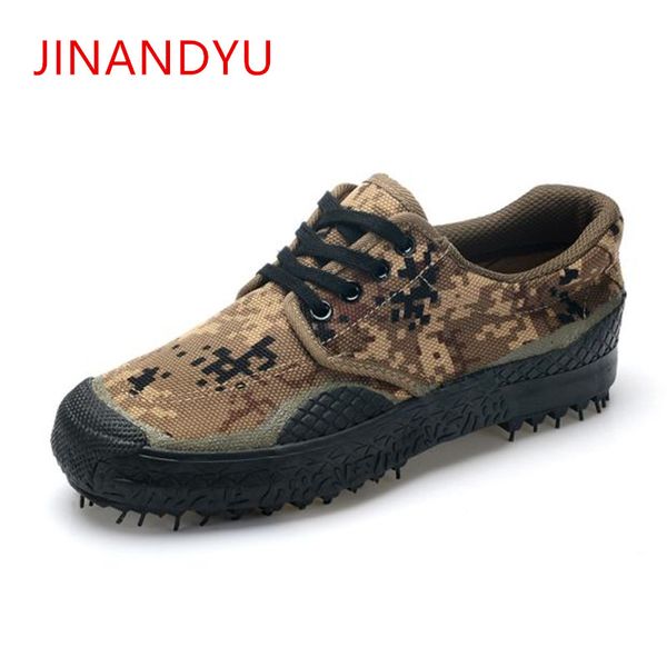 

new men boots natural rubber soles camouflage canvas shoes men work&safety shoes tactical desert boots ankle army, Black