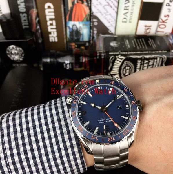 

4 the new sell mens watches 43.5 mm planet ocean 600m co-axial 232.90.44.22.03.001 stainless steel case asia automatic mechanical mens, Slivery;brown