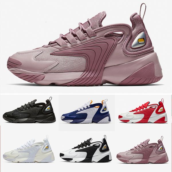 

red white m2k tekno zoom 2k men women running shoes creamy white race red royal blue designer sports ssneakers mens trainer 36-45 casual, Black