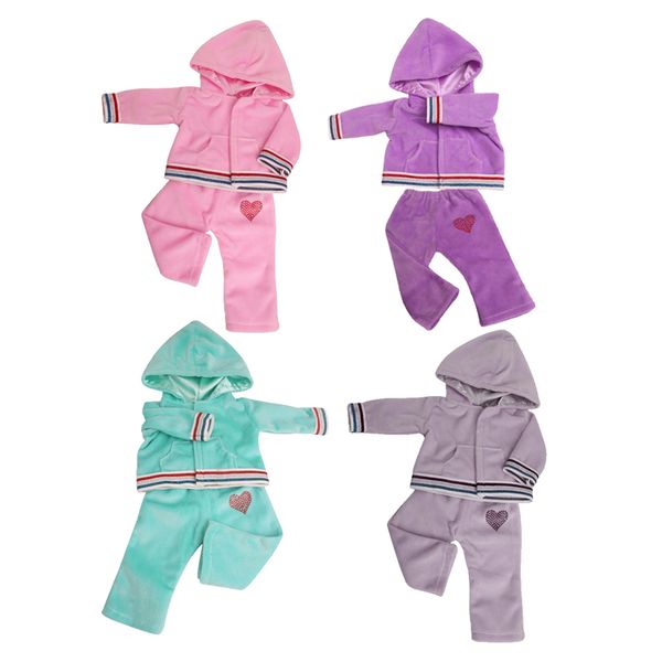 

for 18in american doll clothes outfits set costume outfit soft 4pieces