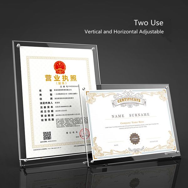 

a5 вертикальный и горизонтальный два использования акриловый стол меню стенд наклонная спинка брошюра плакат знак держатель подставка рамка