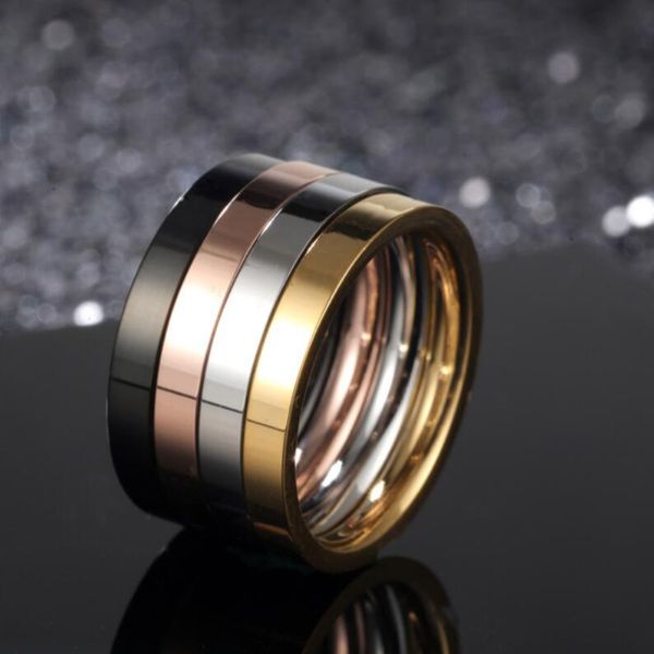 

designer jewelry titanium steel rings four color in one rings sets simple for band rings fashion, Silver