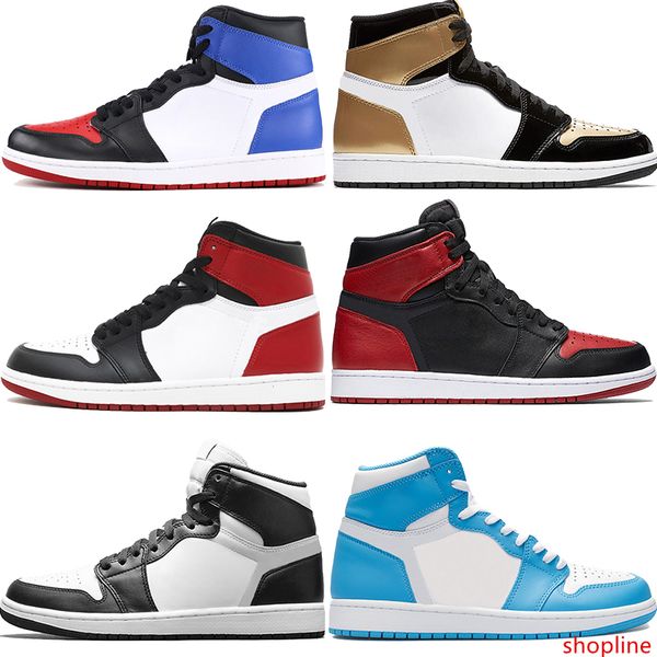 

3 jumpman 1 1s high mens basketball shoes homage to home unc god toe royal banned men sport designer shoes 40-46