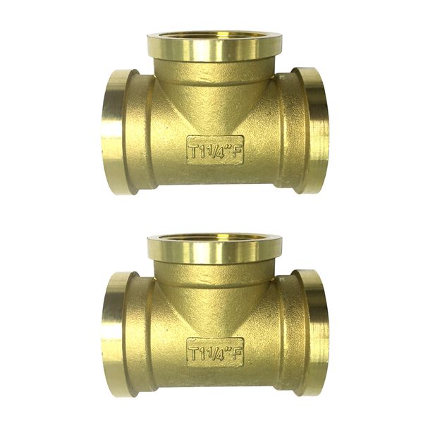 

2x brass 3 way quick coupling chrome valve valve valve female dn32