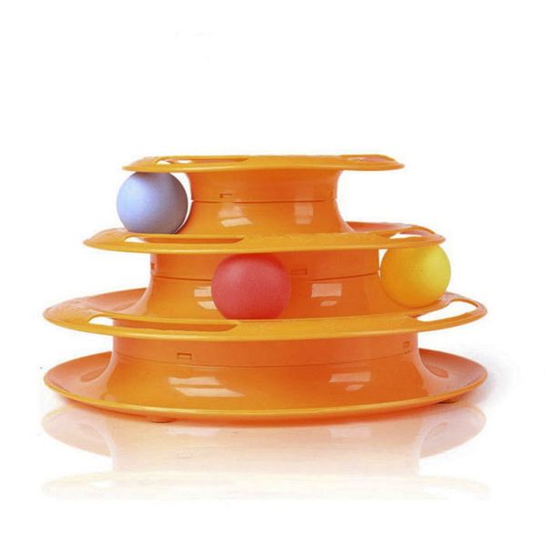

3 слоя crazy ball disk cat игрушки противоскользящая интерактивная amusement тарелка тройной вращающиеся play disc малый pet игрушки для кот