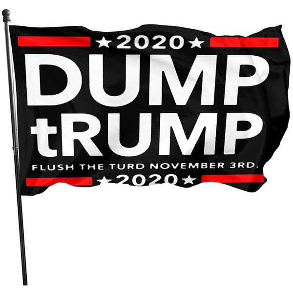 Personalizado 2020 embutida O TURD 03 de novembro-Flag-Trump exterior, 80% sangramento 100% poliéster de suspensão Nacional Festival Clube, frete grátis