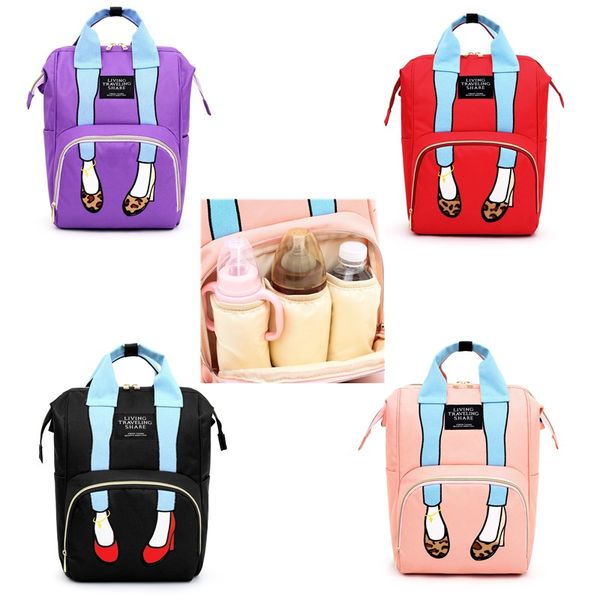 

mommy package both shoulders wet bag portable large capacity mummy maternity baby diaper nappy changing backpack stroller wetbag