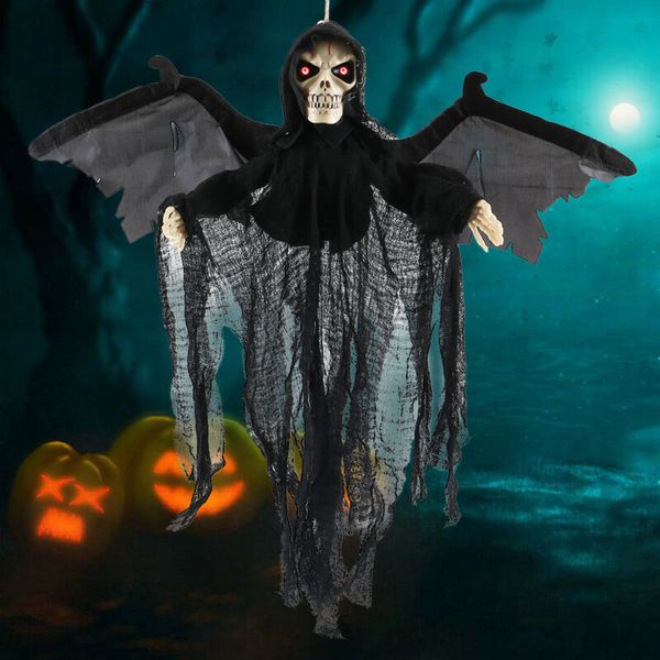 Horrible Hanging Skull Ghost Halloween Decoration For Party Haunted House Dropshipping 70th Birthday Party Decorations Supplies 80s Party Decorations