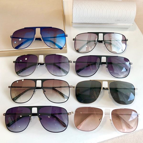 

brand designer sunglasses 1092 sqaure metal frame vintage sport style uv400 lens outdoor coating mirror lens with case