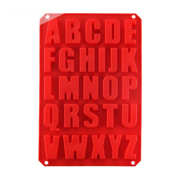 Lettere Stampo per torta in silicone 3D Fondente Gelatina di ghiaccio Caramella Stampo per cioccolato Torte Che decora gli strumenti Cucina fai da te Bakeware XBJK2003