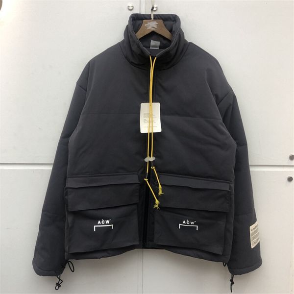 

fashion brand thick jacket men fashion casual winter keep warm bomber coat big pocket jackets, Black