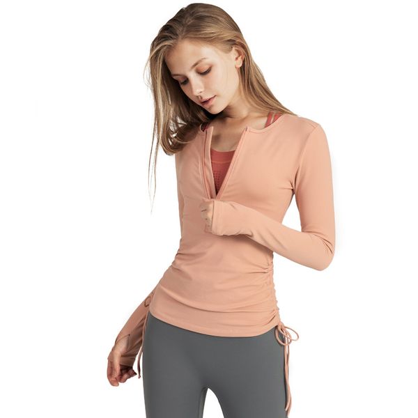 

yoga coat sport fitness clothing sportwear women yoga suit runing wear for long sleeve gym clothing, White;red