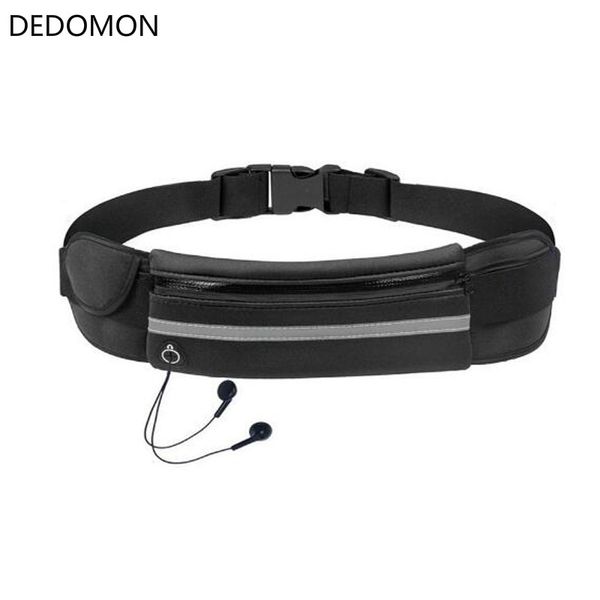 

new outdoor running waist bag waterproof mobile phone holder jogging belt belly bag women gym fitness lady sport accessories
