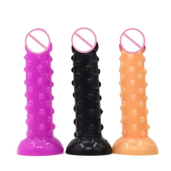 Esplosione Modello Bump Simulazione Pene Manuale Ventosa Onda Dildo Grande Plug anale Pene Adulto Forniture erotiche del sesso Strapon T191108