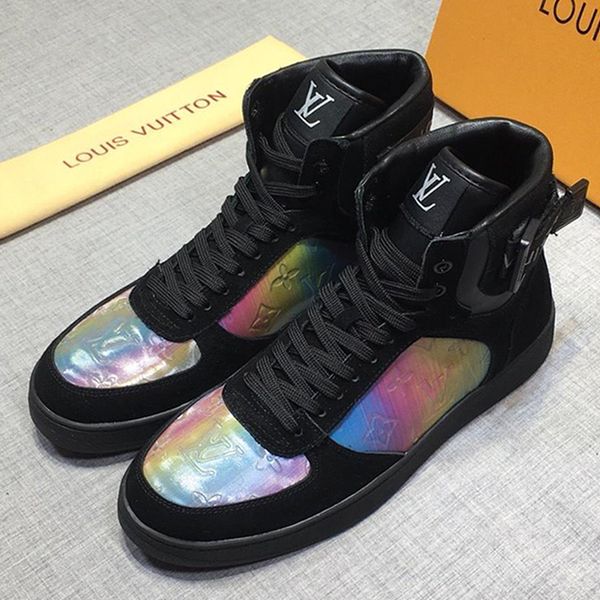 

new arrival rivoli sneaker boot mens shoes drop ship casual lace-up footwears lightweight outdoor walking high shoes with origin box