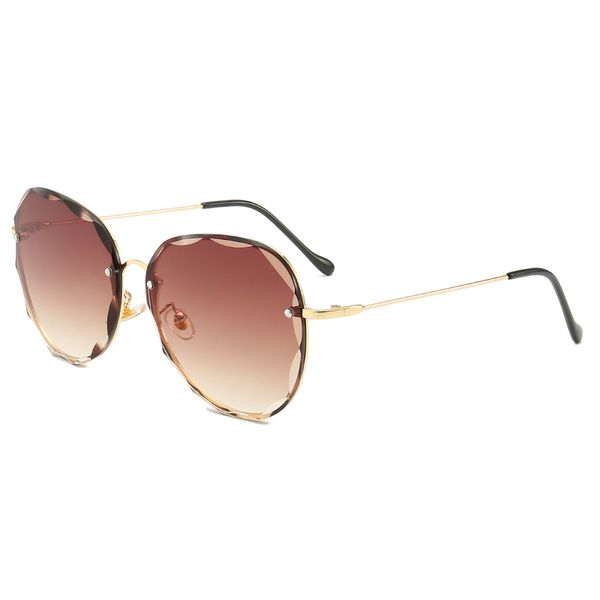 

europe and the united states frameless sunglasses brand designer fashion sunglasses europe and the united states trend ladies sunglasses, White;black