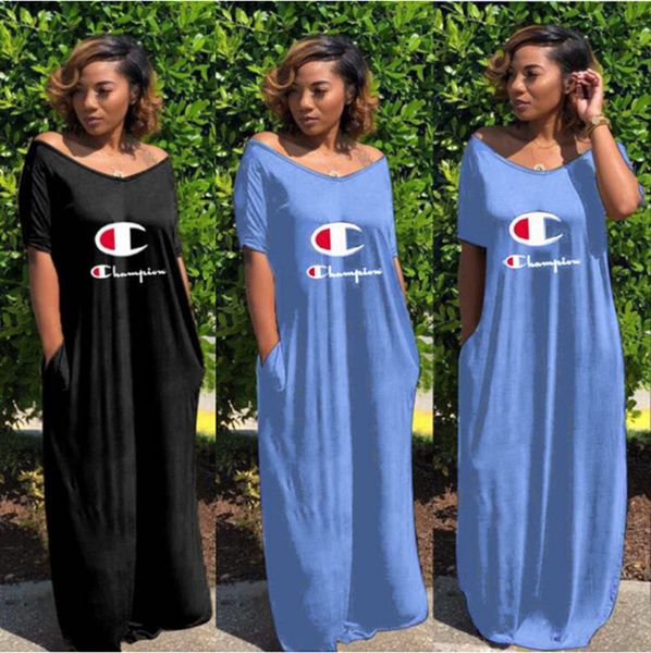 

Sell well champion women ca ual maxi dre e v neck pencil dre e cap leeve floor length 1 2 leeve plit ummer clothe plu ize 337