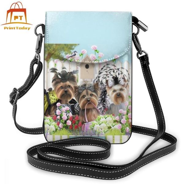 

yorkshire terrier shoulder bag yorkshire terrier leather bag teenage pattern women bags women trend purse