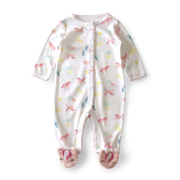 

3-12  rompers кружево девушка romper новорожденных onesie дети костюм bebek тулум один кусок unicorn детскую одежду t200706, Blue
