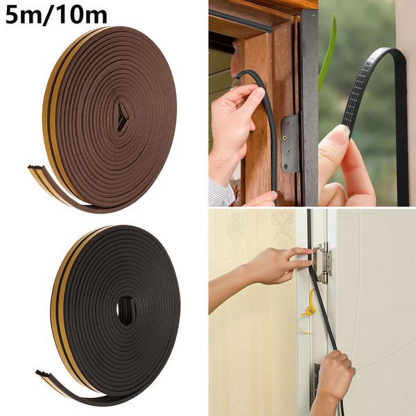 2019 10m Self Adhesive Seal Strips Foam Draught Excluder Window 2019 10m Self Adhesive Seal Strips Foam Draught Excluder Window