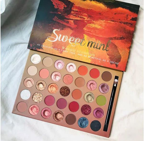 Sweet Mint Eyeshadow Palette Shimmer Matte Glitter Eye Shadow Palettes