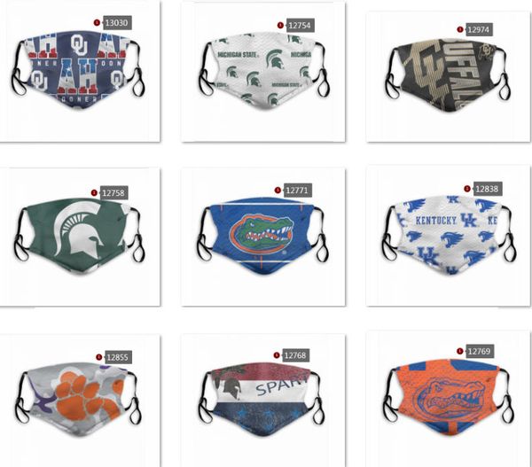 

whoelsale college student designer face mask 5 layer activated carbon filter waterproof breathable mask m-shaped nose clip mask a13