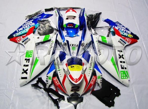 

4gifts injection mold new abs motorcycle fairings kit fit for suzuki gsx-r600 gsx-r750 600 750 k8 2008 2009 2010 08 09 10 number 2