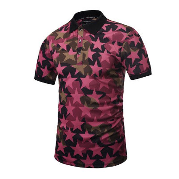 

style 2019 summer new fashion trend menswear creative star 3d printed shirt street casual men's t-shirts are sellers, White;black
