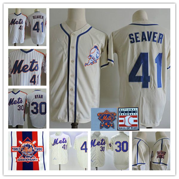 

mens new york tom seaver 1969 ws jersey stitched roayl white pinstripe #30 nolan ryan nymet jersey s-3xl, Black
