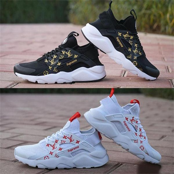 

2019 new huarache ultra casual shoes off huraches for mens women black white red colorful huaraches designer casual shoes size 36-46