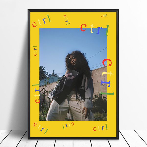 

sza - ctrl music cover music star poster canvas prints wall art for living room home decor