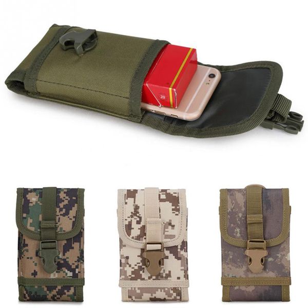 

nylon tactical camo waist bag men fanny pack women camping hiking waist pack bum bag outdoor sports phone pouch