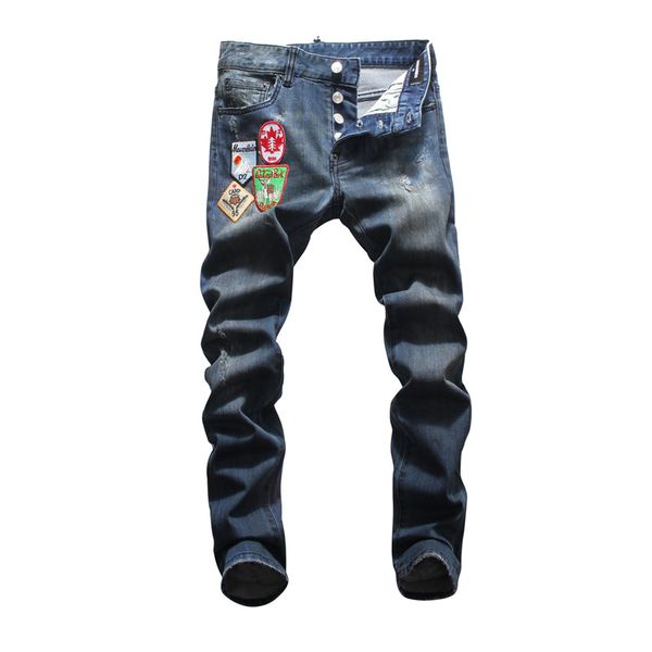 

2020 men designer jeans pants distressed denim motorcycle designer pants streetwear jeans mens joggers designer sweatpants, Blue