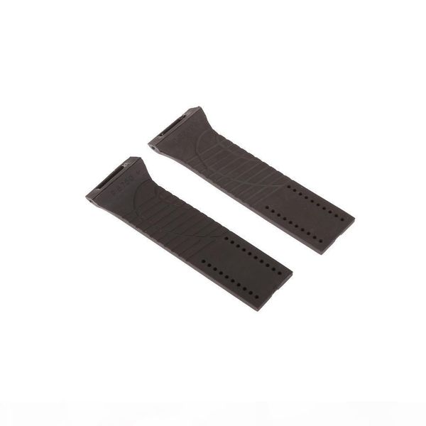 

mdnen black rubber watch band strap 28mm fits for design world timer p6750 + tool, Black;brown