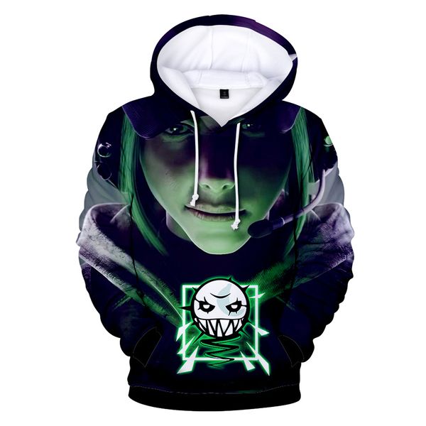 

rainbow six 3d hoodies men women teenager clothing hooded casual ying sweatshirts, Black