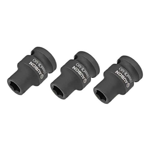 

uxcell 3 pcs 1/2-inch drive by 10mm shallow impact socket, cr-mo, 6-point, metric