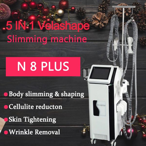 

selling velashape slimming machine with vacuum roller infrared therapy rf cavitation body shaping machine for spa