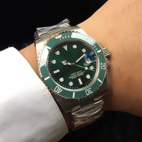 

luxury designer mens watches 8215 automatic movement auto date green lettering ceramic dial sapphire glass mirror folding buckle strap a237, Slivery;brown