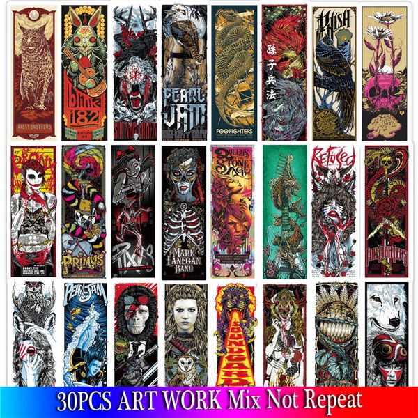 

30pcs 2019 art work stickers sets anime sticker on lapfridge phone guitar stickers pack