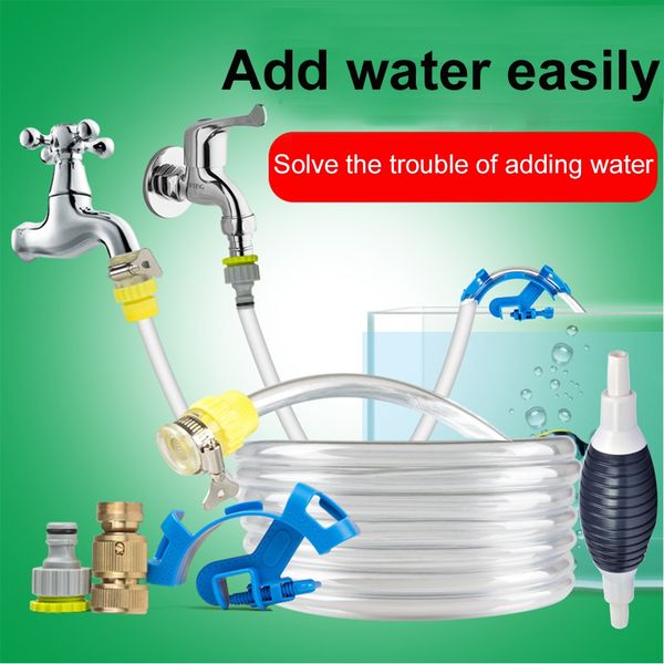 

niet-giftig aquarium 5 in 1 water changer useful fish tank cleaner kit manual squeeze other aquarium fish
