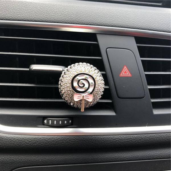 

new diamond car vent perfume clip diamond car perfume decoration air outlet clip cz