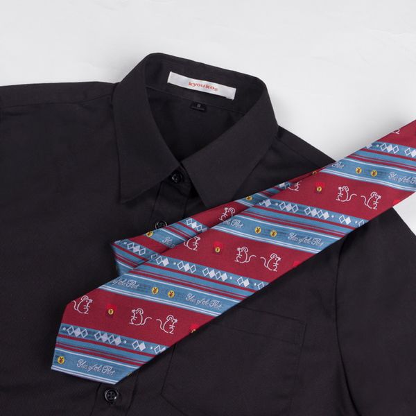 

stem beans story original new year-* chipmunks * jk uniforms bow tie tie rat down rolling in wealth, Black;gray