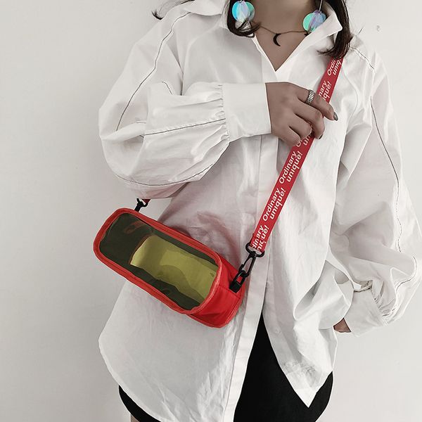 

new очистить сумка прозрачный crossbody сумка кошелек на ремне сумки jelly