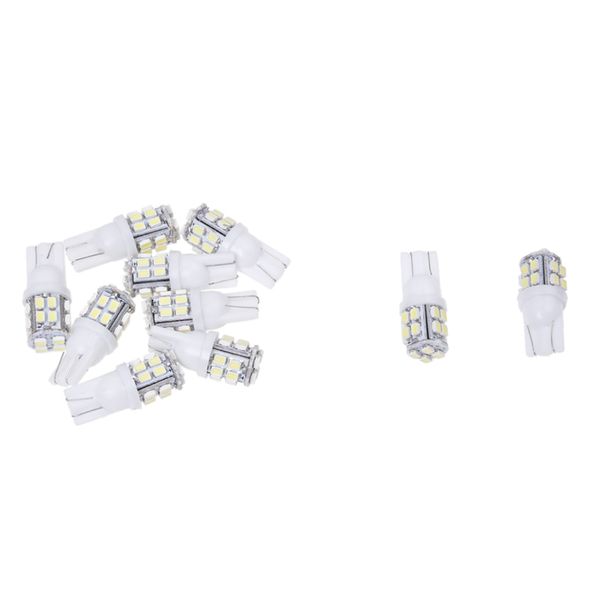 

10 x t10 lamp bulb 20 smd led 12v white pr auto car
