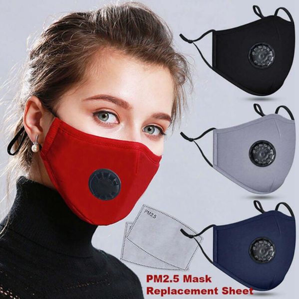 

breath valve mask pm2.5 anti-dust mouth mask activated carbon filter respirator mouth-muffle face mask in stock ljja3890