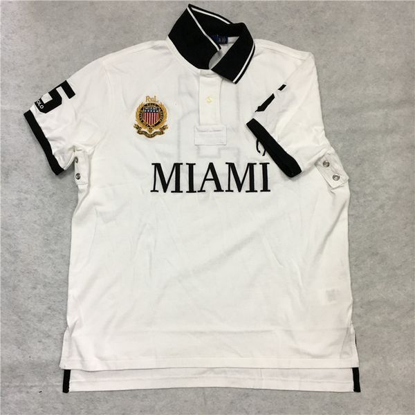 

поло футболка сша размер большой пони-сити пользовательские fit сетки ес размер великобритании майами белый дубае золото чикаго красный черн, White;black