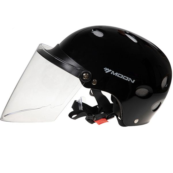 

motorcycle helmets moon electric bicycle helmet ultralight pc+eps long lens visors men women scooter motorbike safe hat