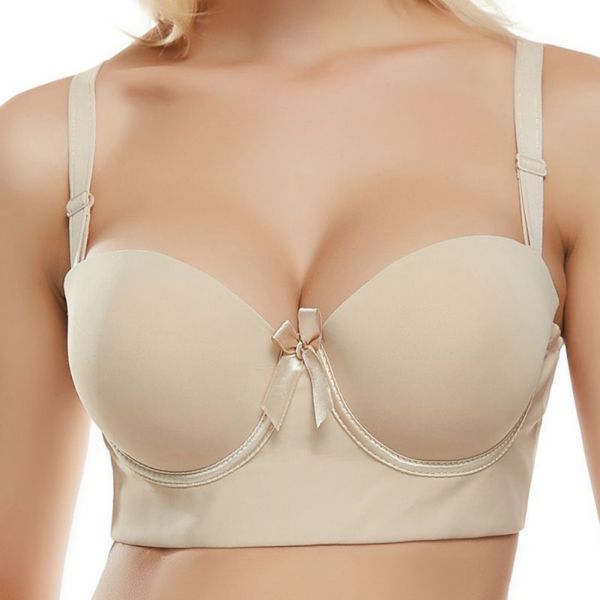

women fashion thin one-piece seamless invisible underwear shoulder strap gathered bras, Red;black