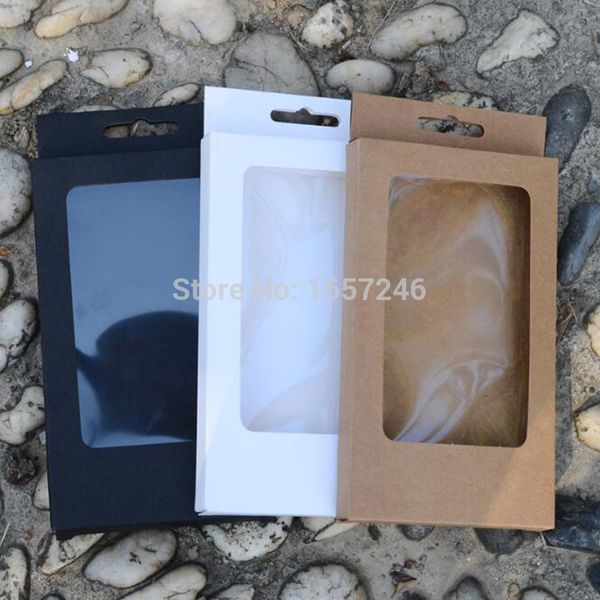 

17*10*1.5cm universal mobile phone case package kraft paper brown retail box for xs 8 plus for samsung s7 s8 case cover